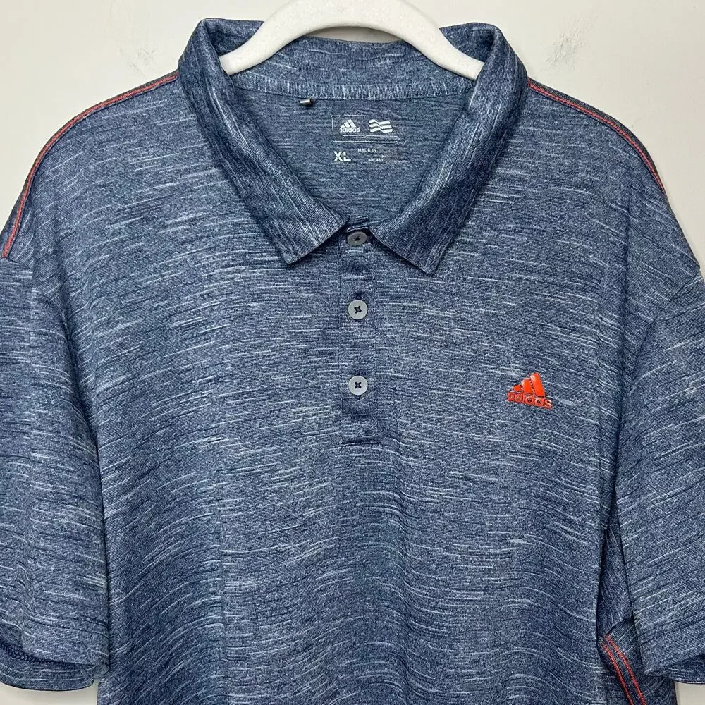 Adidas Blue Polo Shirt Size XL Short Sleeves Golf Tennis Pickleball